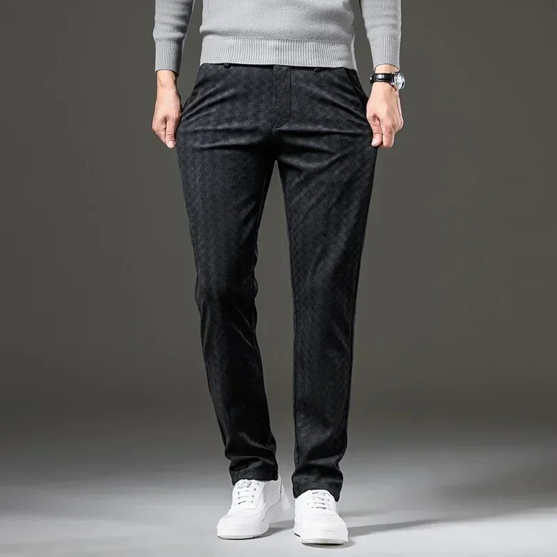 Corduroy Check Trousers