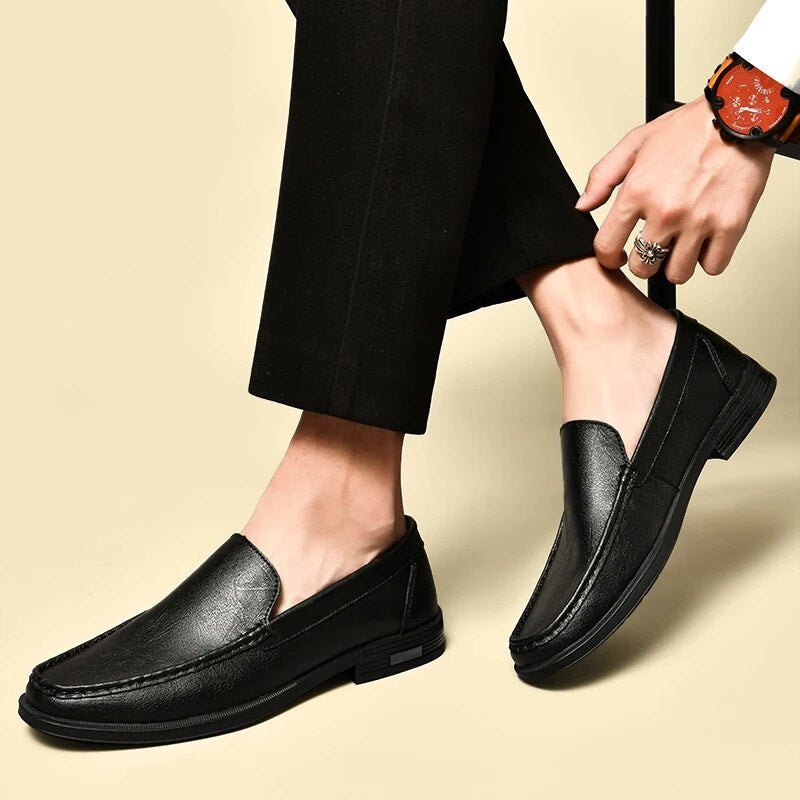 Tuslan Genuine Leather Loafers