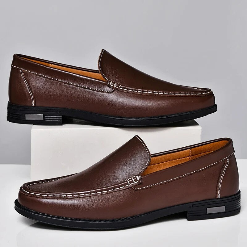 Tuslan Genuine Leather Loafers