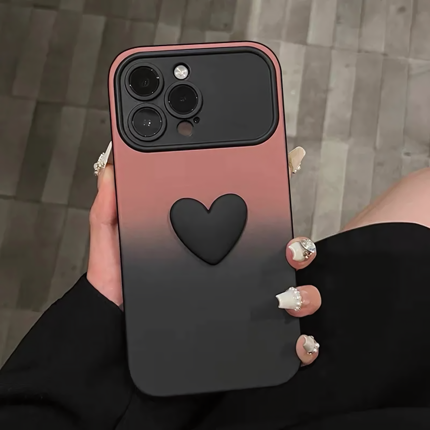 Love Heart Gradient iPhone Case