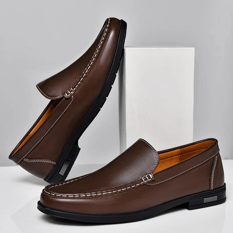 Tuslan Genuine Leather Loafers