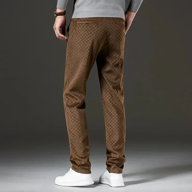 Corduroy Check Trousers