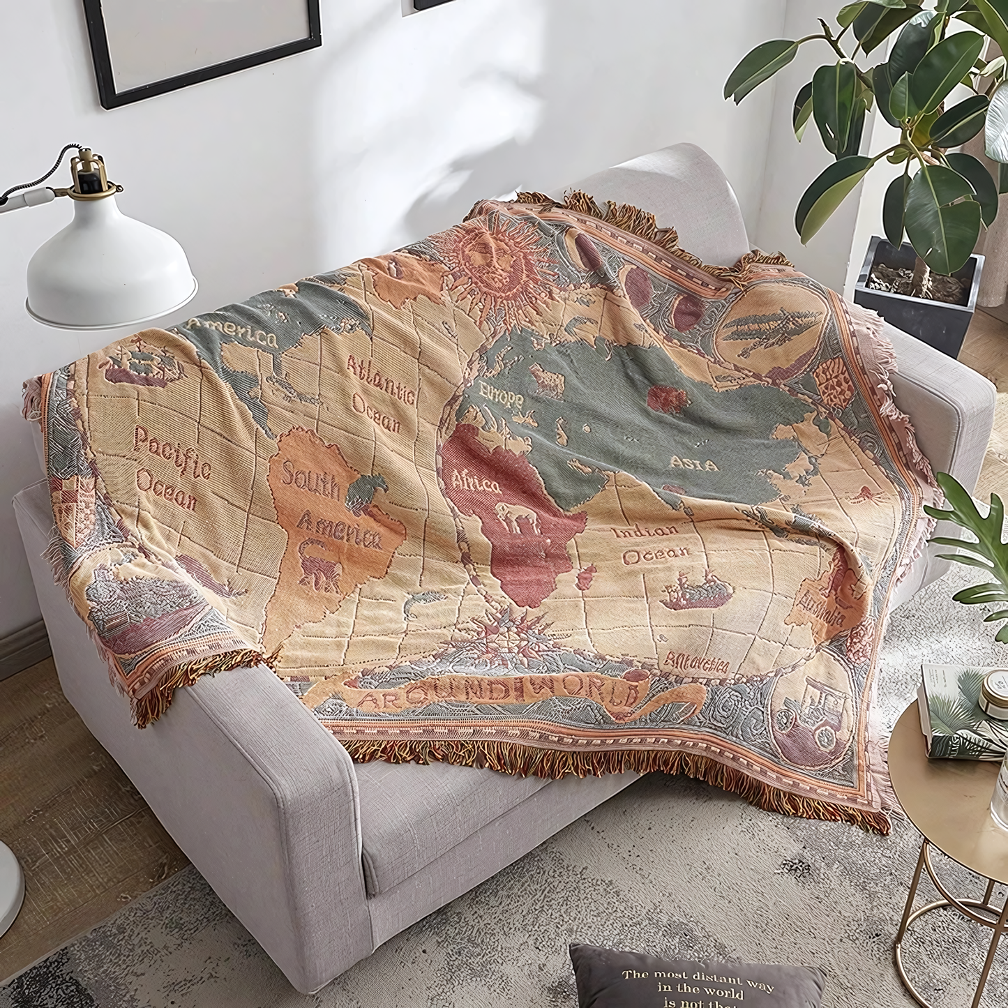 World Map Blanket