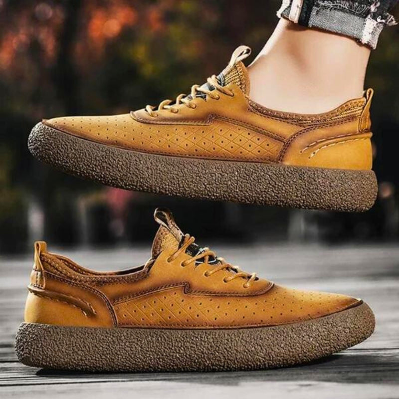 RockSole Genuine Leather Sneakers