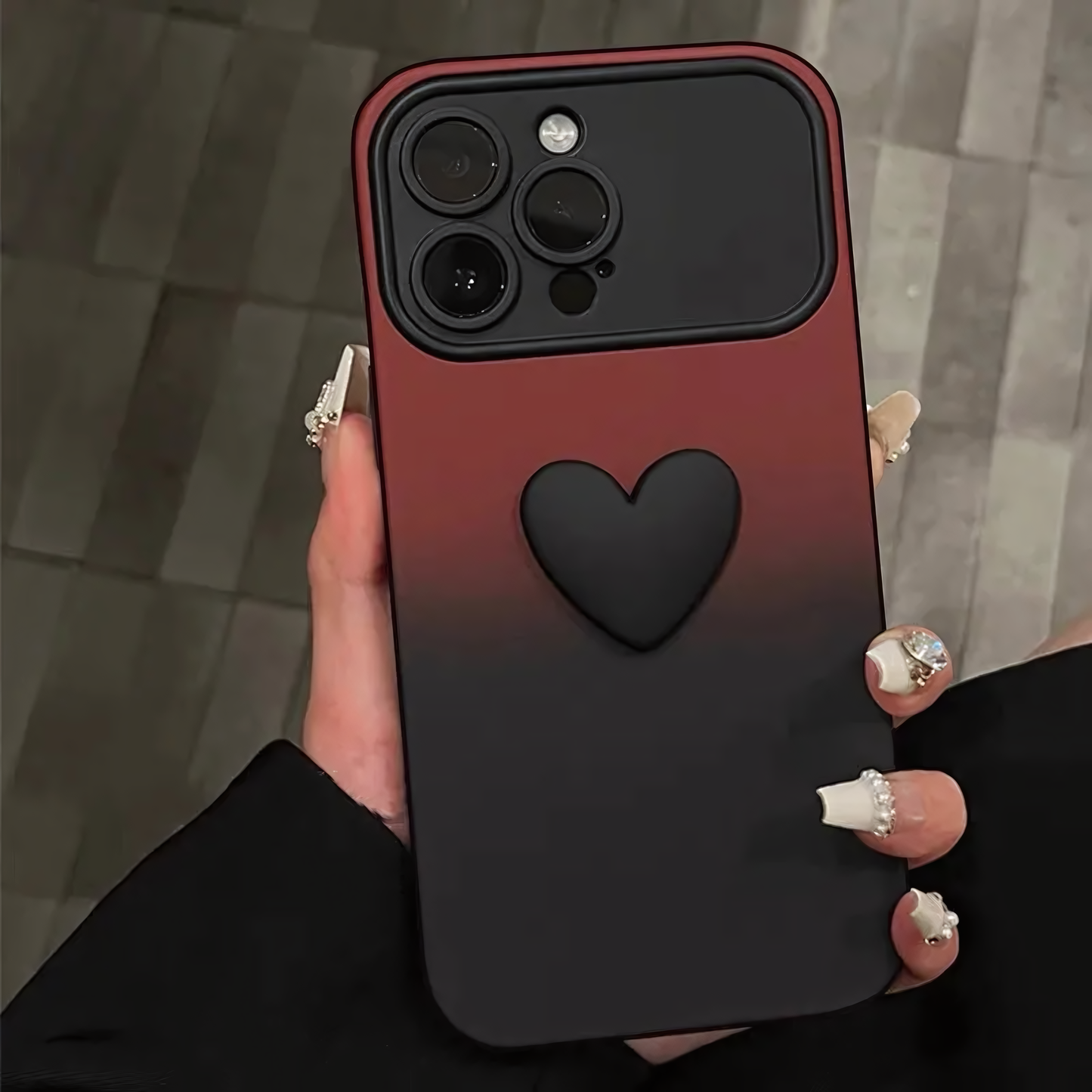 Love Heart Gradient iPhone Case