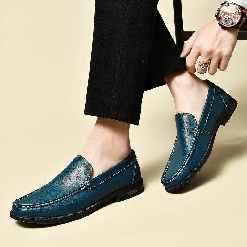 Tuslan Genuine Leather Loafers