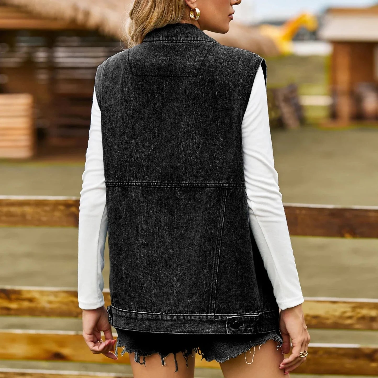 Chloe™ | Denim Vest