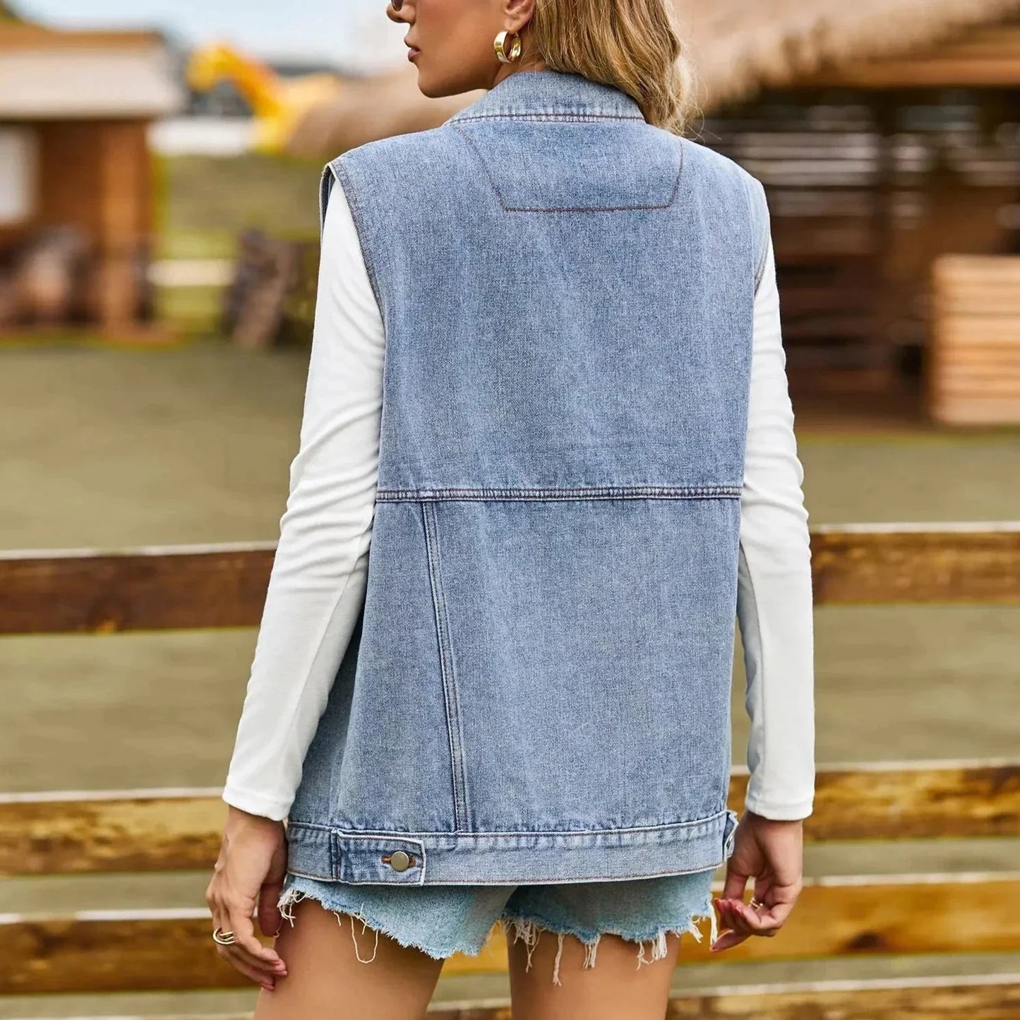 Chloe™ | Denim Vest