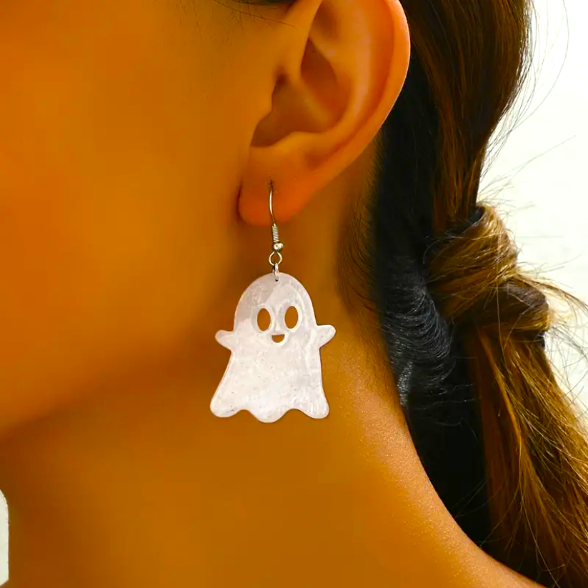 Spooky Ghost Halloween Earrings