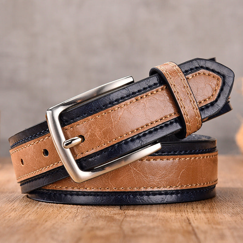 James™ | Two Tone Leather Belt