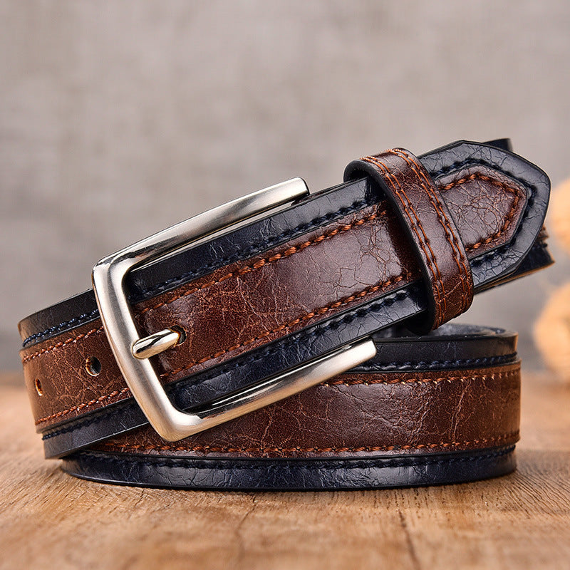 James™ | Two Tone Leather Belt