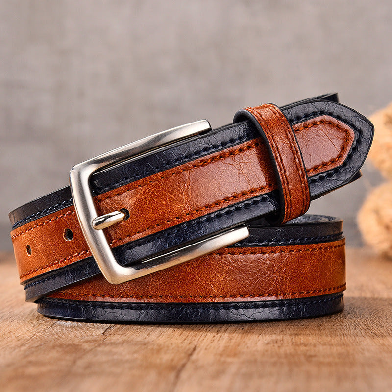 James™ | Two Tone Leather Belt