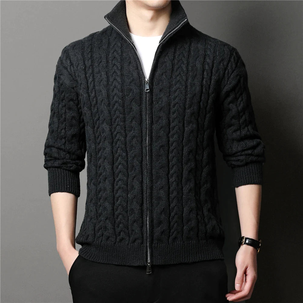 Waffle Knitted Cardigan