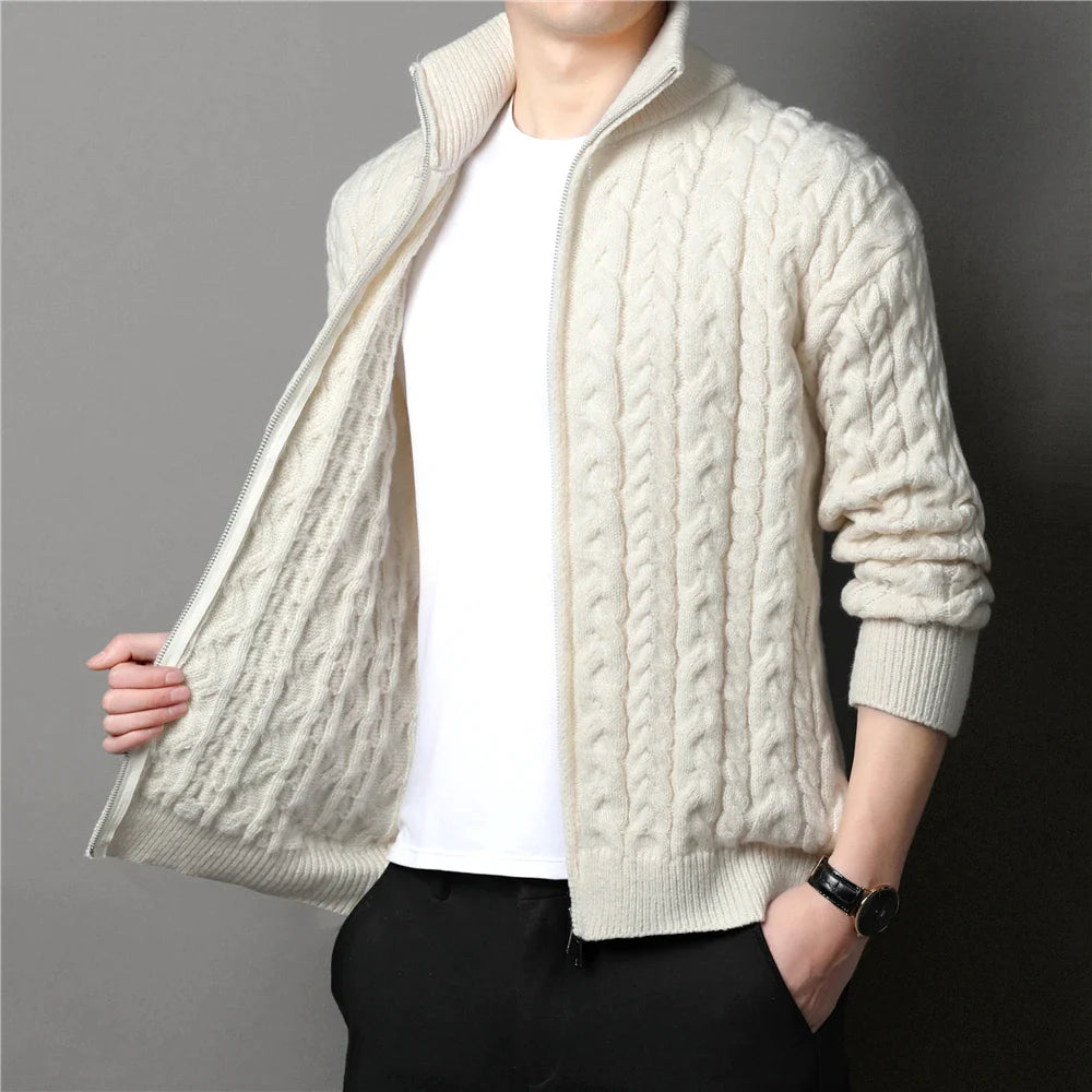 Waffle Knitted Cardigan