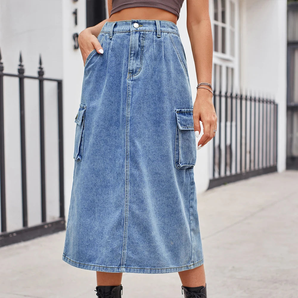 Evelyn™ | Premium Denim Skirt