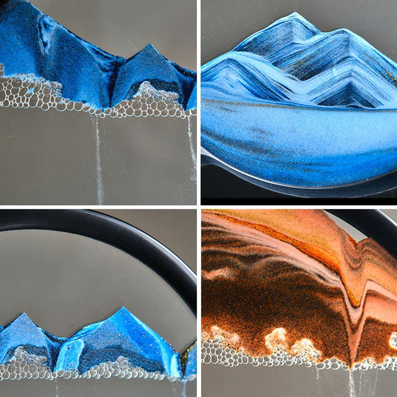 3D Moving Sand Decor