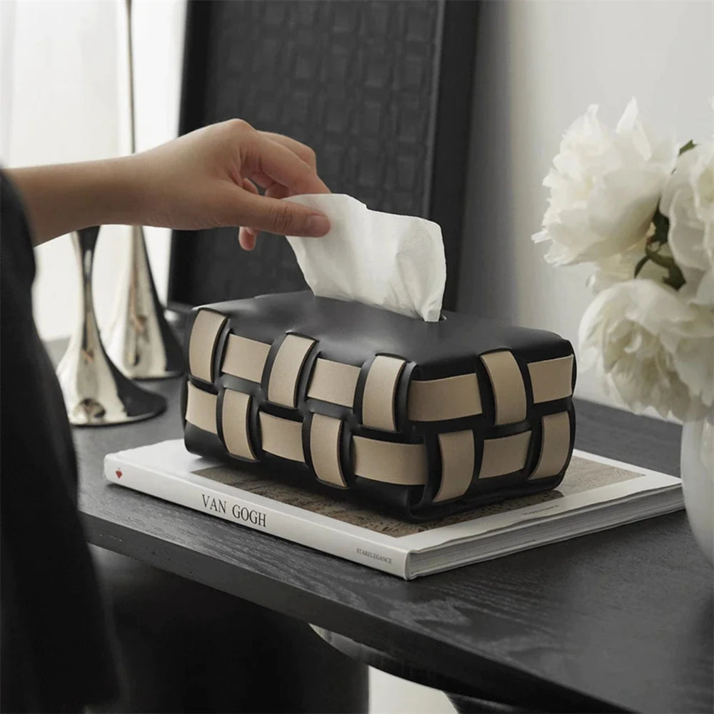 Leather Tissue Box