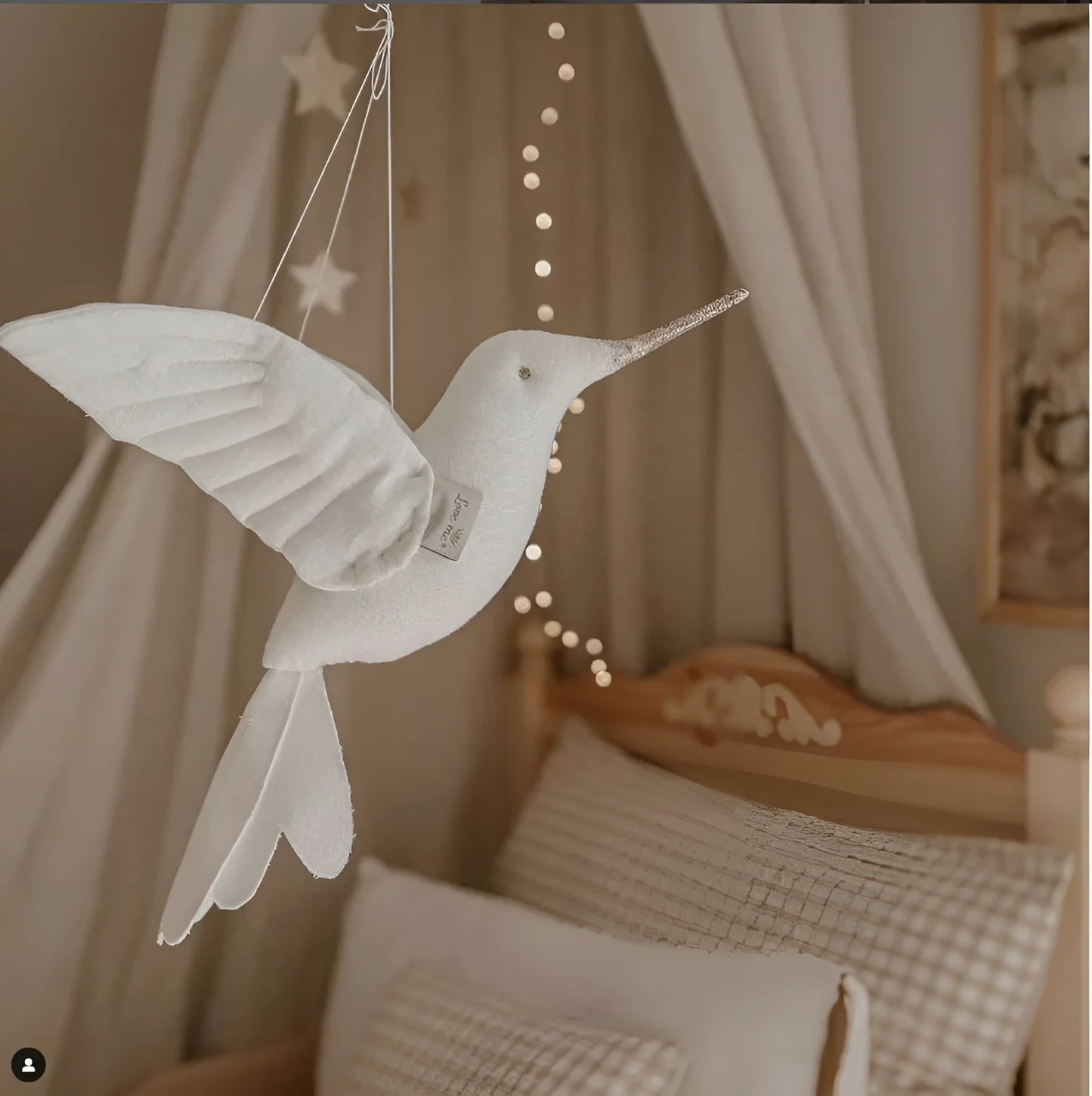 Hummingbird Plush Wall Decor