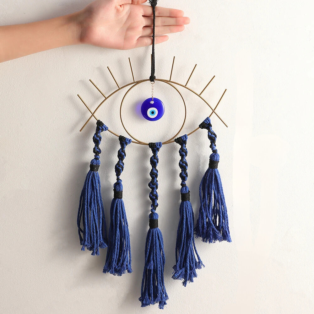 Evil Eye Macrame Dream Catcher