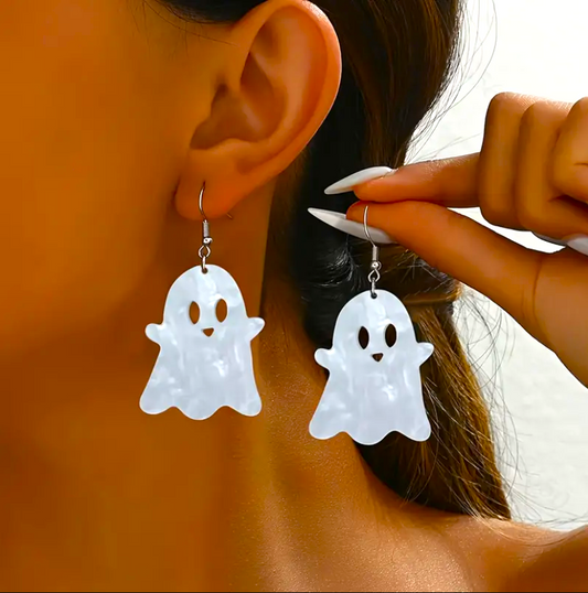 Spooky Ghost Halloween Earrings