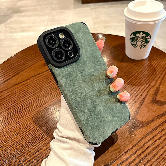 Elegant Suede iPhone Case