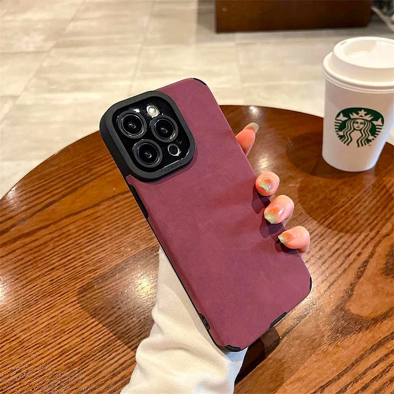 Elegant Suede iPhone Case