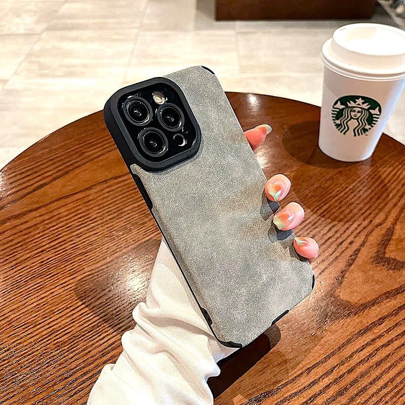 Elegant Suede iPhone Case